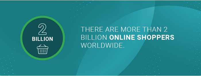 The number of online shoppers in the world 